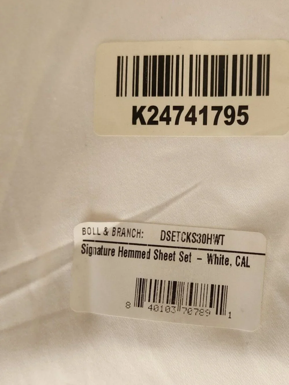 BOLL &  BRANCH Sheet/Duvet Sets (White or Ivory)